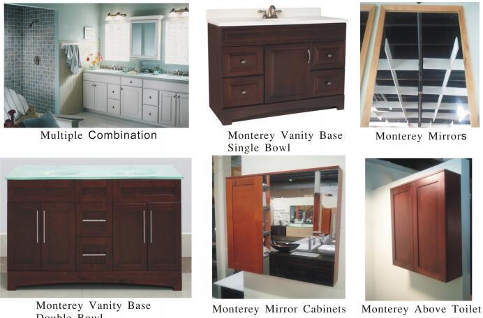 Bathroom Vanity Cabinets Solid Wood Luxury Style Factory Directly