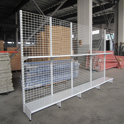 Metal Supermarket Wire Display Gondola Shelving