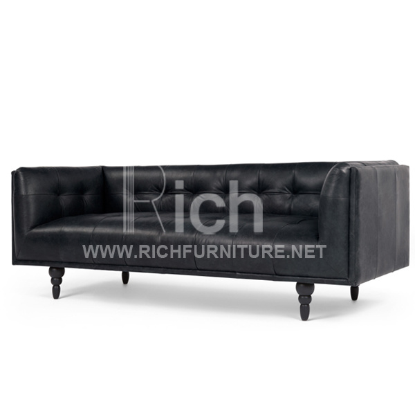 Modern Simple Design PU Sofa for Living Room (3seater)