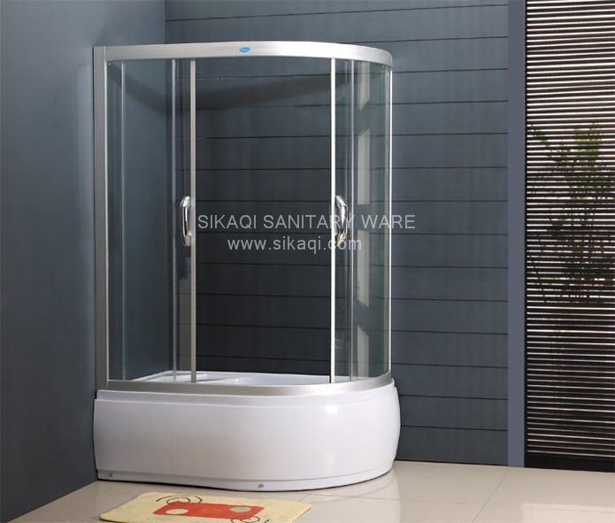 Oval Shower Enclosure with High Profile Tray