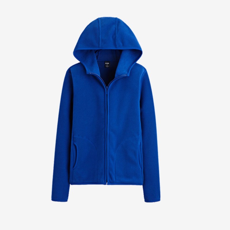 Winter Outdoor Wear Fleece Women's Full Zipper Hooded Jacket