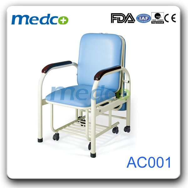 Hospital Patient Accompany Chair, Medical Foldable Recliner Sleeping Chair