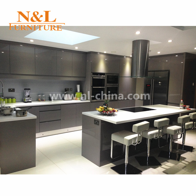 Wooden Kitchen Cabinet High Gloss Kitchen Furniture Anti-Scratch Kitchen Cabinets