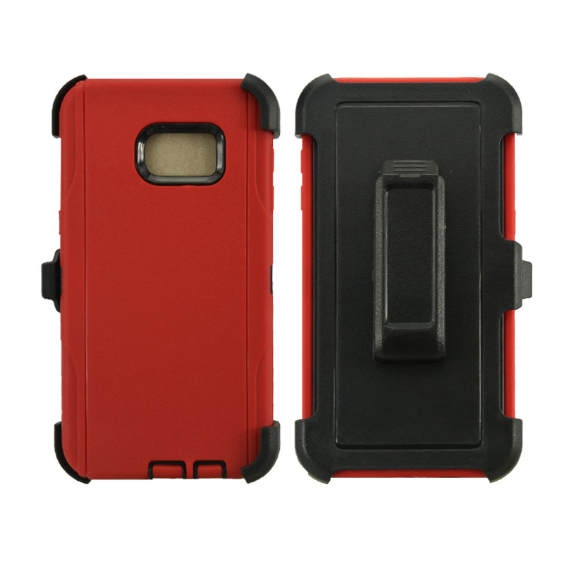 3 in 1 Sublimation Printing Hard Shell Holster Combo Protecitive Cell Phone Case with Belt Clip for Samsung Galaxy S6