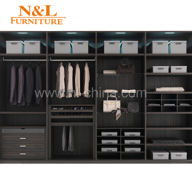 European Style Oak Wood Bedroom Furniture Wardrobes