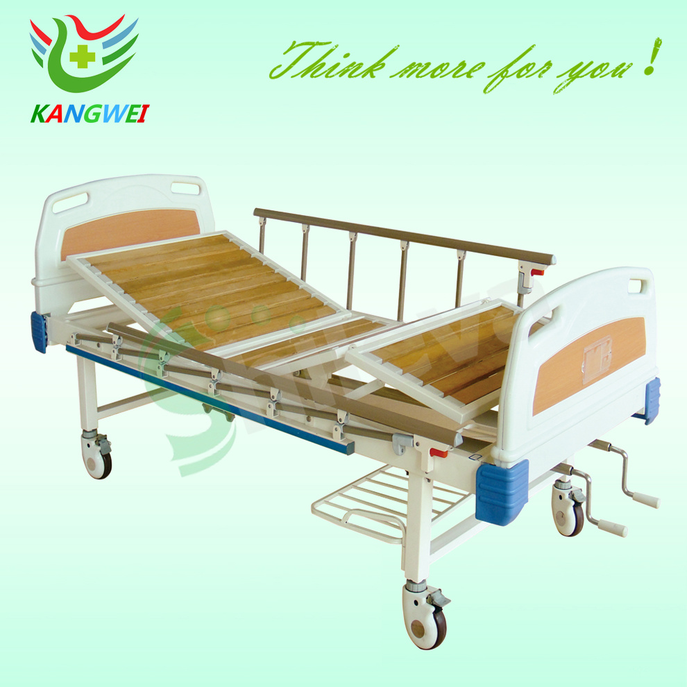 Two-Function Medical Care Bed with 2 Cranks Slv-B4021