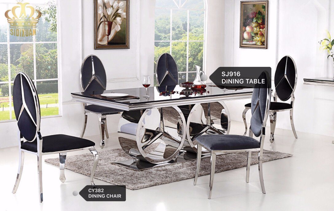 2017 Modern Stainless Steel Dining Table Legs with Fashion Designs for Sale Sj916