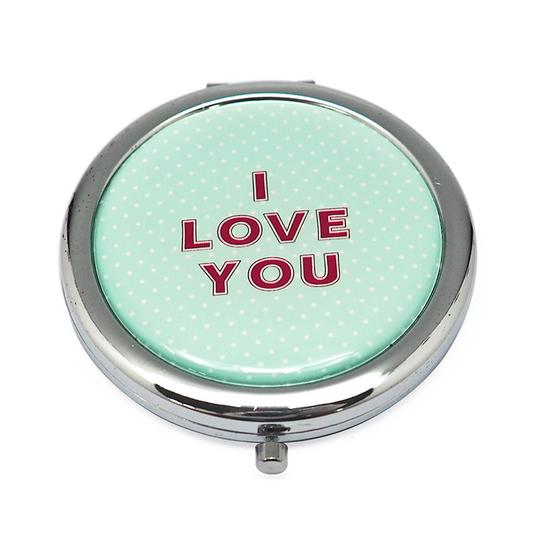 Fashionable Mini Round Metal Pocket Mirror Cm-1231