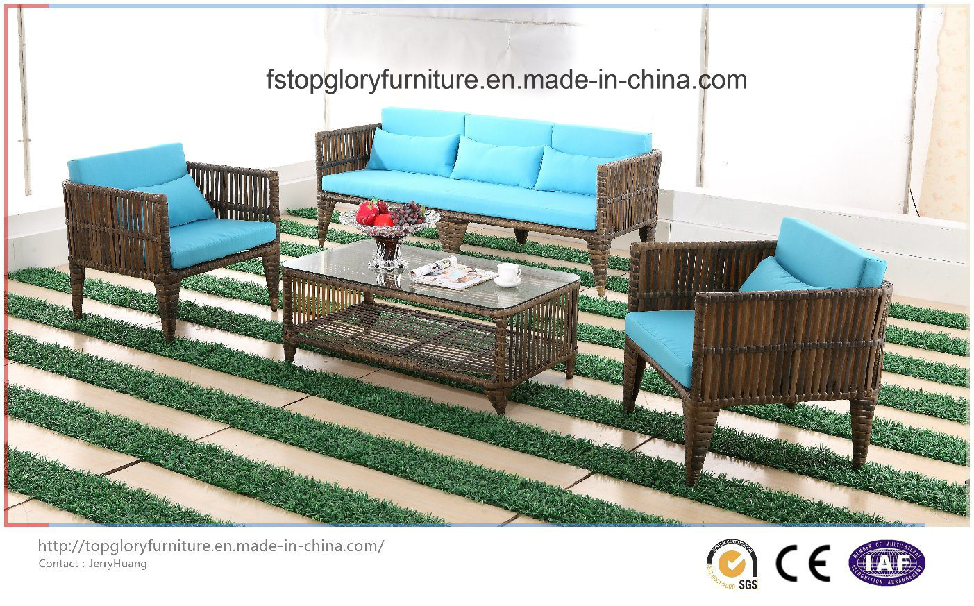 Rattan Garden Furniture Outdoor Sofa Set (TG-1299)