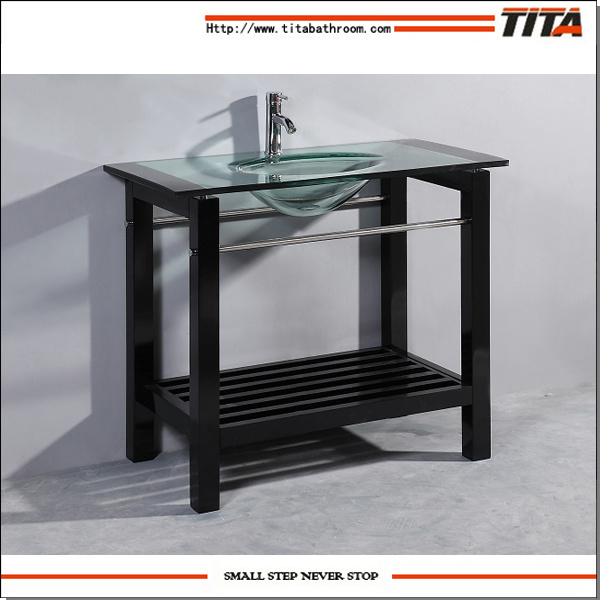 Vanity Bowl/Glass Vanity Top/Bathroom Basin (TB002)