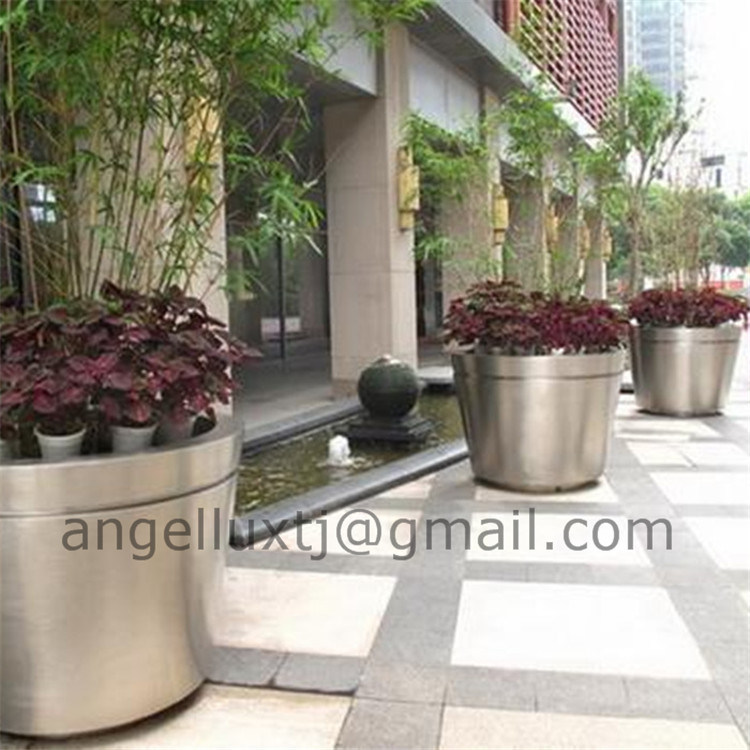 Custom Outdoor Decoration Large Stainless Steel Flower Vase