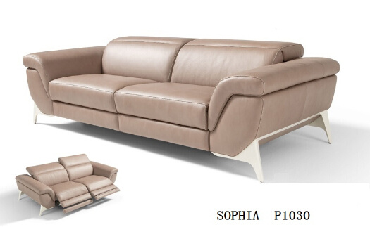 Home Furniture Leather Sectional Sofa with Recliner Sofa Furniture