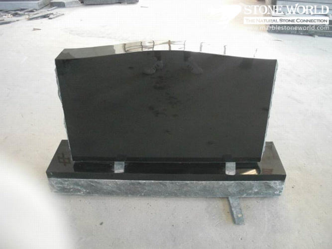 China Super Shanxi Black Granite Tombstone for Cemetery