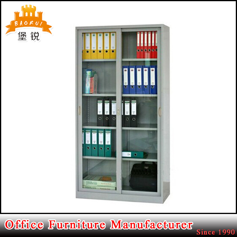 Cheap Customized Laboratory Office Glass Door Steel Filing Cabinet