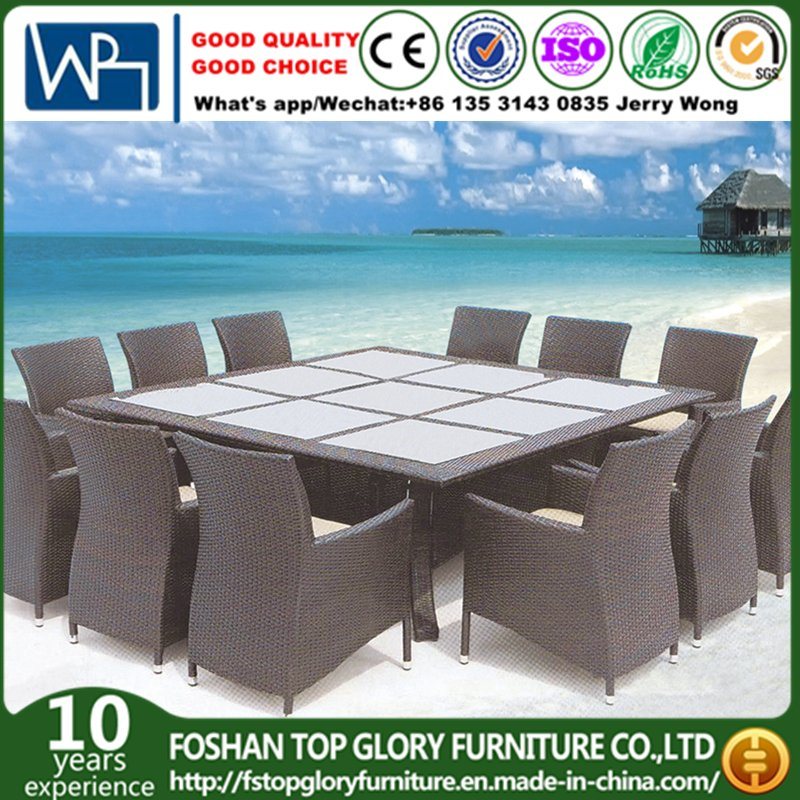 Well Furniture 13 Piece Outdoor Patio Dining Set with Cushions (TG-1271)