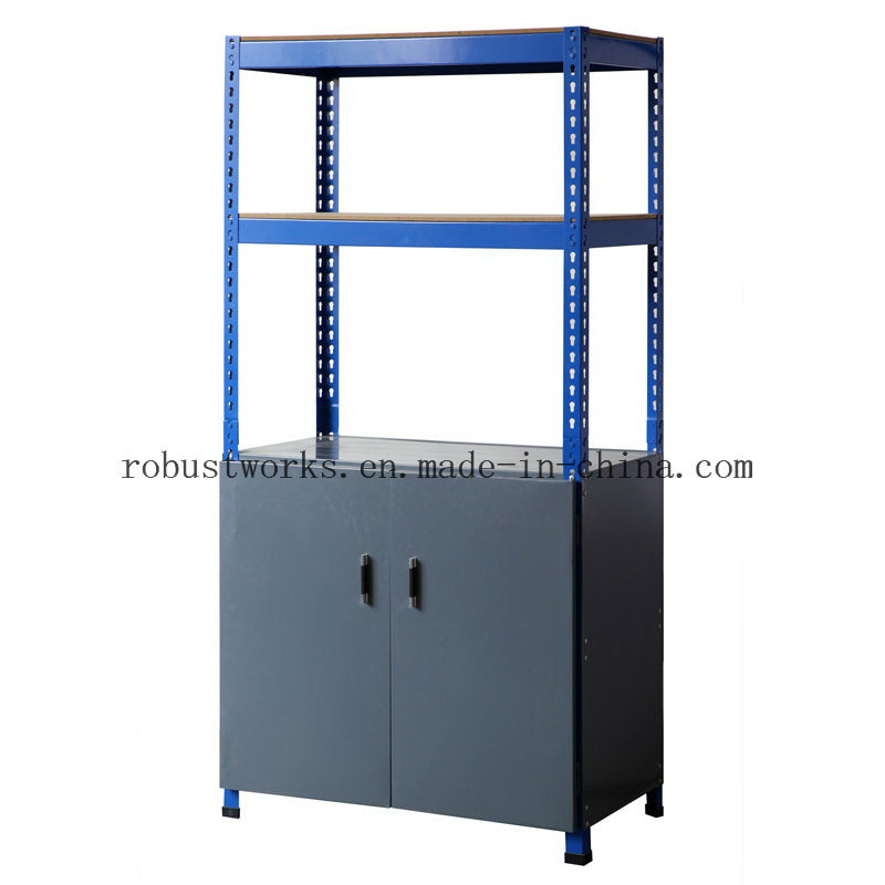 Metal Rack Storage Shelf with Cabinet (9045C)