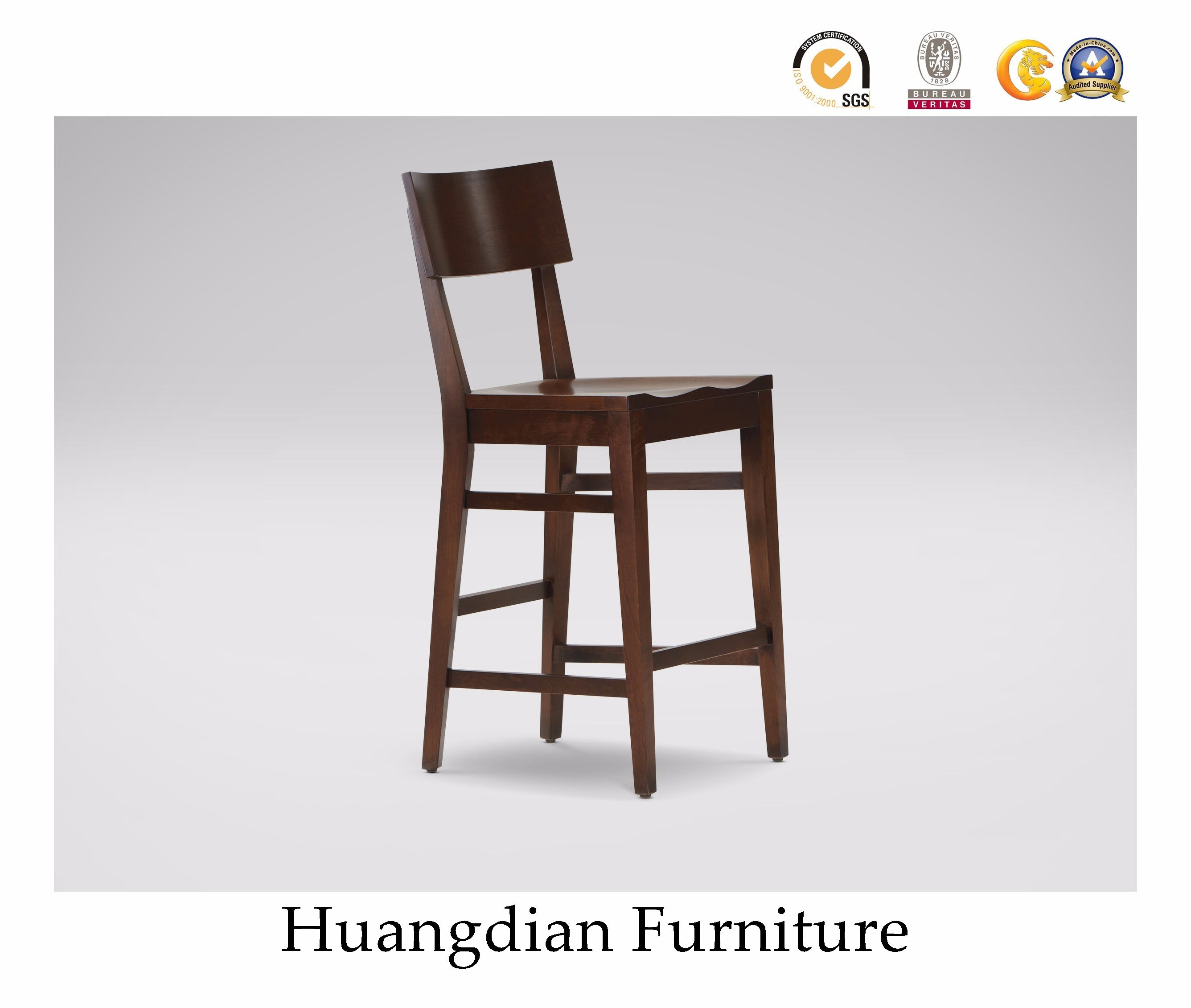 Restaurant Furniture Wood Bar Stool (HD733)