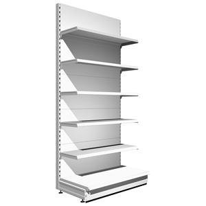 Plastic Storage Shelving Gondola Ends Supermarket Stainless Steel Shelving Units Modern Retail Shelving