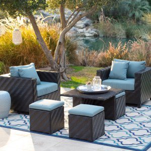 Deep Seating Lounge Chairs with Coffee Table