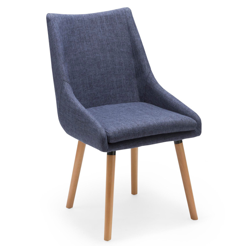 Fabric Upholstery Wood Dining Chair (W13915-2)