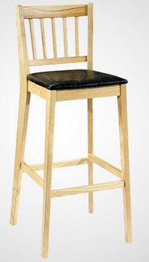 Starbucks Solid Wood Chair Eat Desk and Chair The Bar Stool The Cafe Bar High Leather Chair (M-X3180)