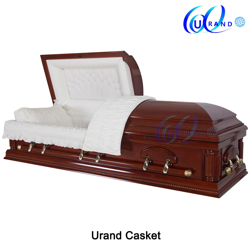 African Solid Mahogany Velvet Interior Distributor Price Casket