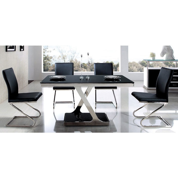 Hot Modern Glass Furniture Dnning Table Set with Factory Price