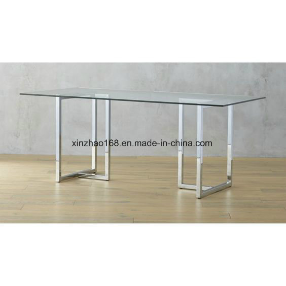 Alibaba Website Hot Sale Tempered Glass Dining Table