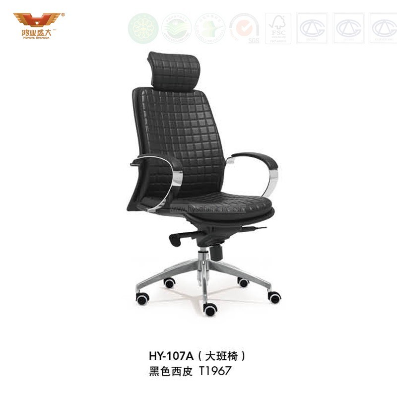 High Quality Office Leather Chair with Armrest (HY-107A)