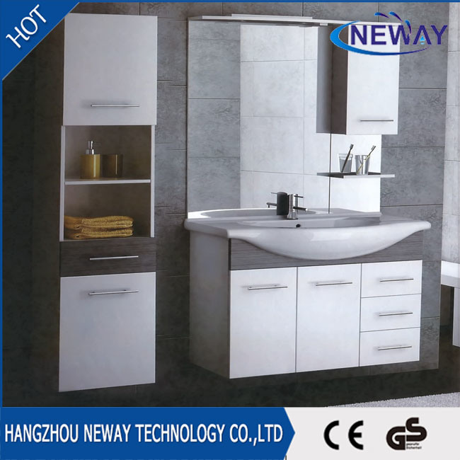 Modern PVC Wall Mounted Bathroom Vanity Cabinet