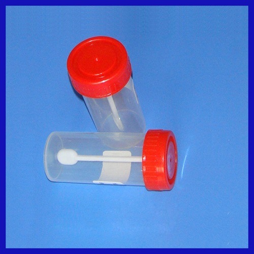 Disposable Plastic Stool Container Specimen Cup with Spoon