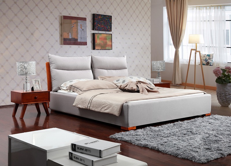 Modern Fabric Soft Bed (SBT-37)