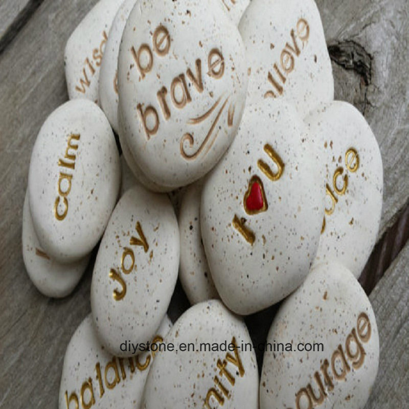 Wish Stone Engraved Rock Stone