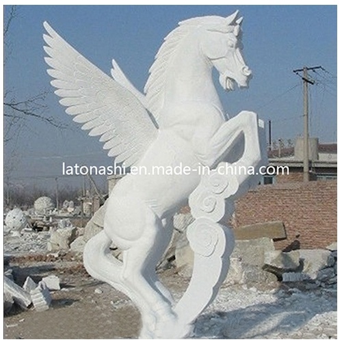 White Unique Animal Horse Art Sculpture for Outdoor, Garden, Yard