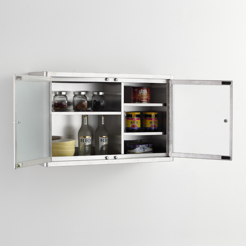 Double Door High Quality Stainless Steel Kitchen Storage Cabinet 7032