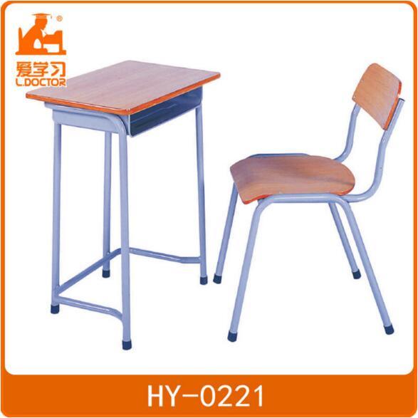 Metal Wooden School Desk Chair Classroom Furniture