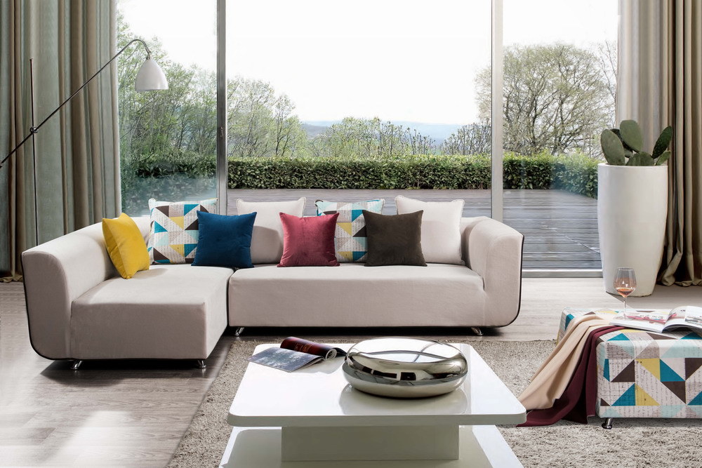 Living Room Modern Fabric Sofa