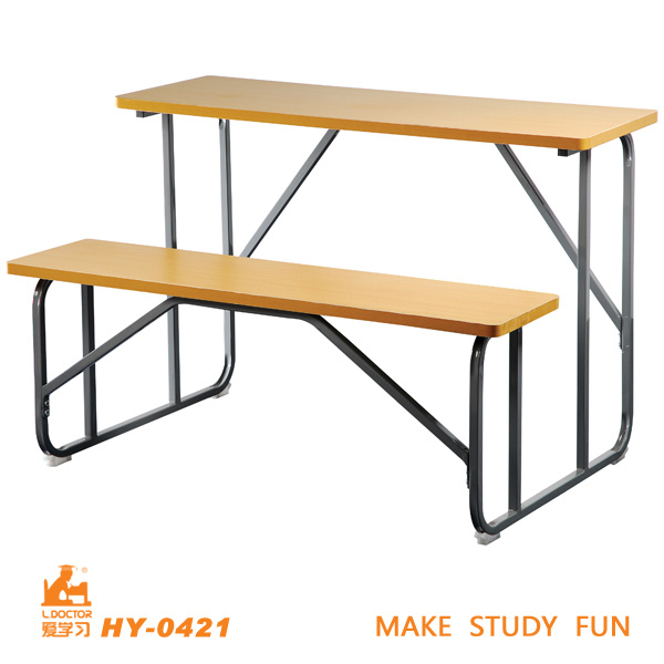 Cheap School Desk with Bench Simple Design Students Desk