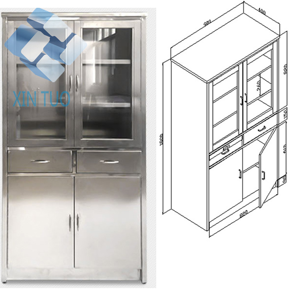 Stainless Steel Dental Cabinet/ Metal Hospital Furniture