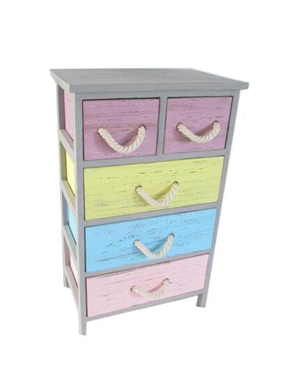 Kids Wood Cabinet with 5 Drawers