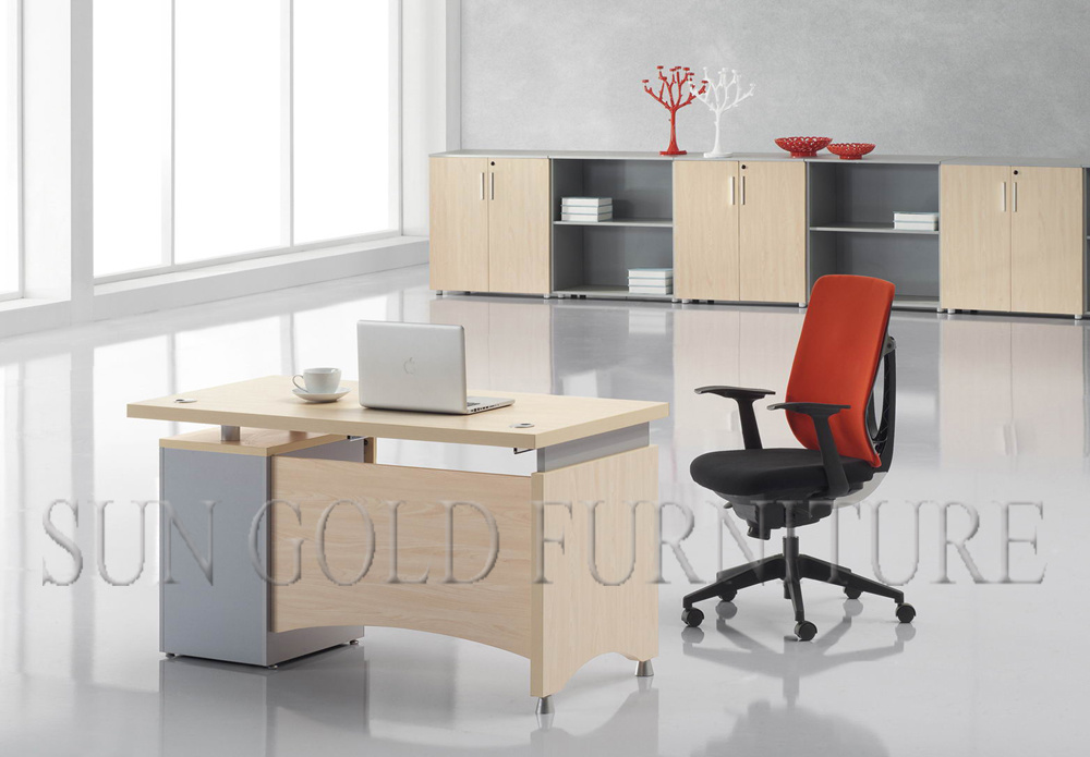 Wooden Melamine Office Furniture for Computer Table Executive Desk