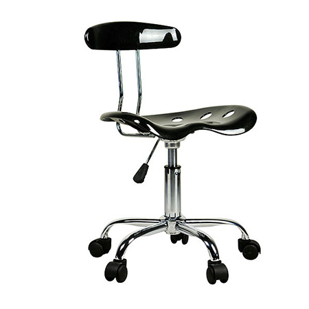 Modern Black Adjustable Laboratory Bar Stools with Plastic Seating (FS-T6014)