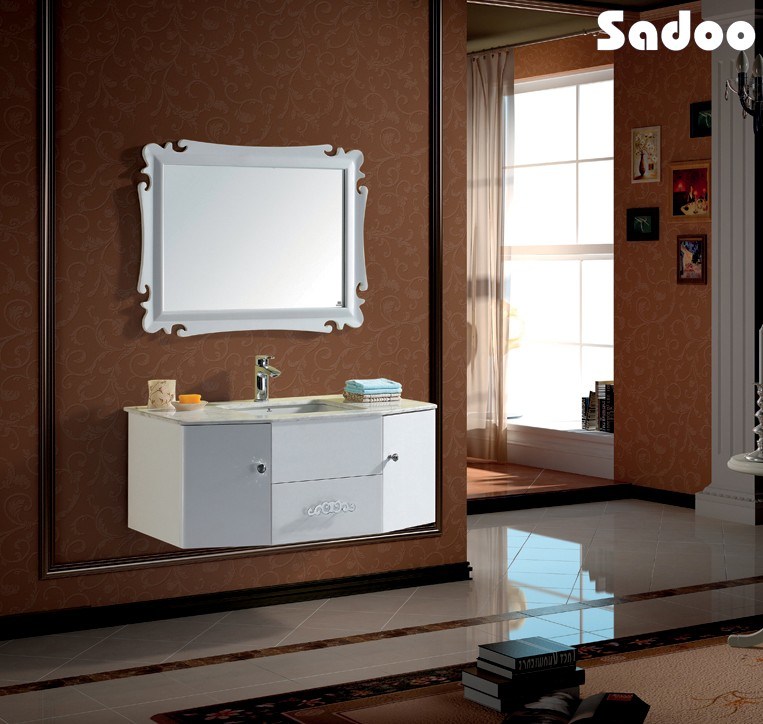 Solid Wood Bathroom Cabinet Jane European Design (SD-MS1102)