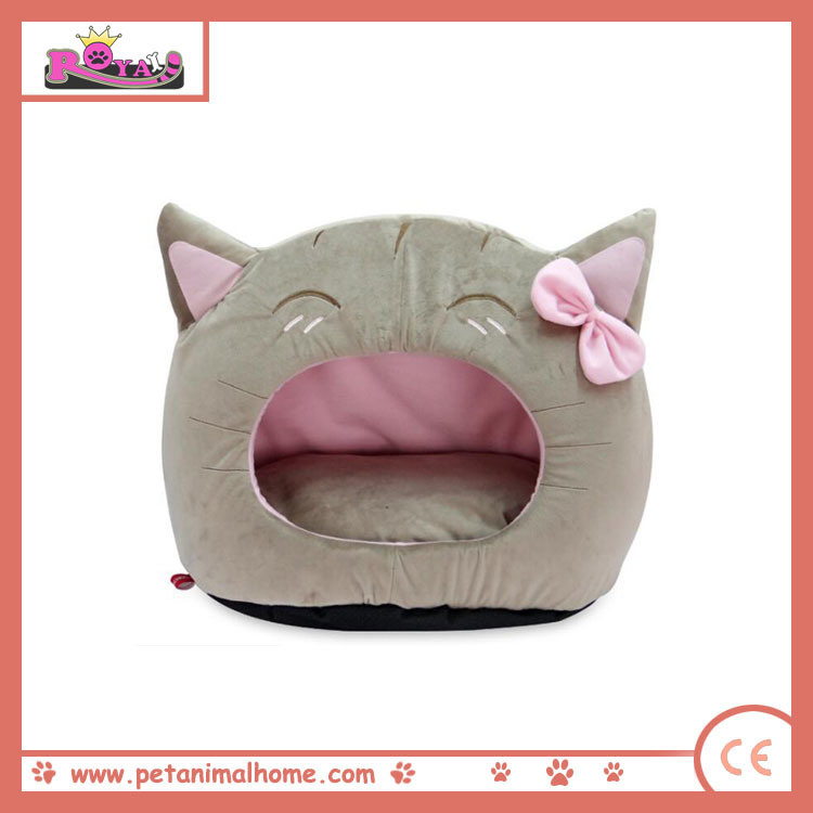 Cartoon Lovely Cat Pet Bed in Brown