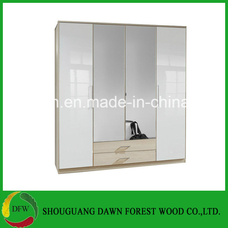 Bedroom Wood Furniture Melamine Chipboard /MDF/MFC Wardrobe