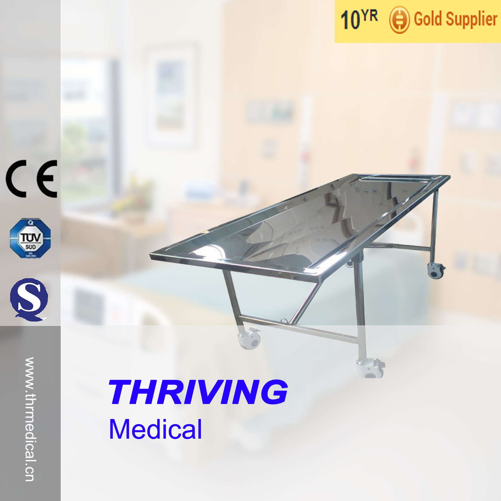 Stainless Steel Embalming Table (THR-104)