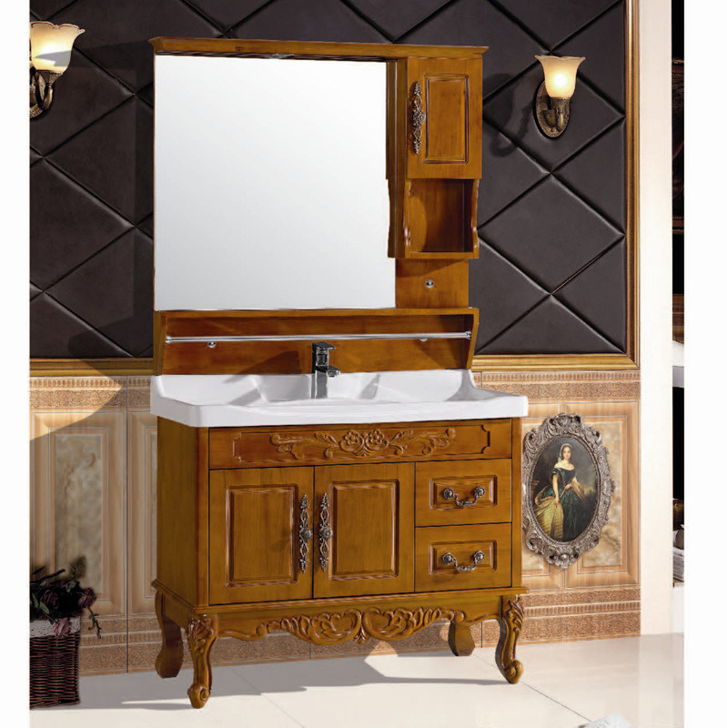 Cheap Wooden Waterproof China Made Bathroom Cabinet