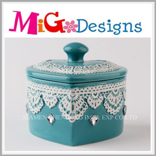 OEM Hot Selling Home Decoration Ceramic Jewelry Box