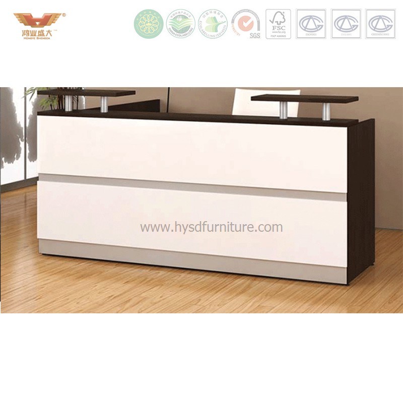 Superior Quality Commercial Furniture White Curved Beauty Salon Reception Desks