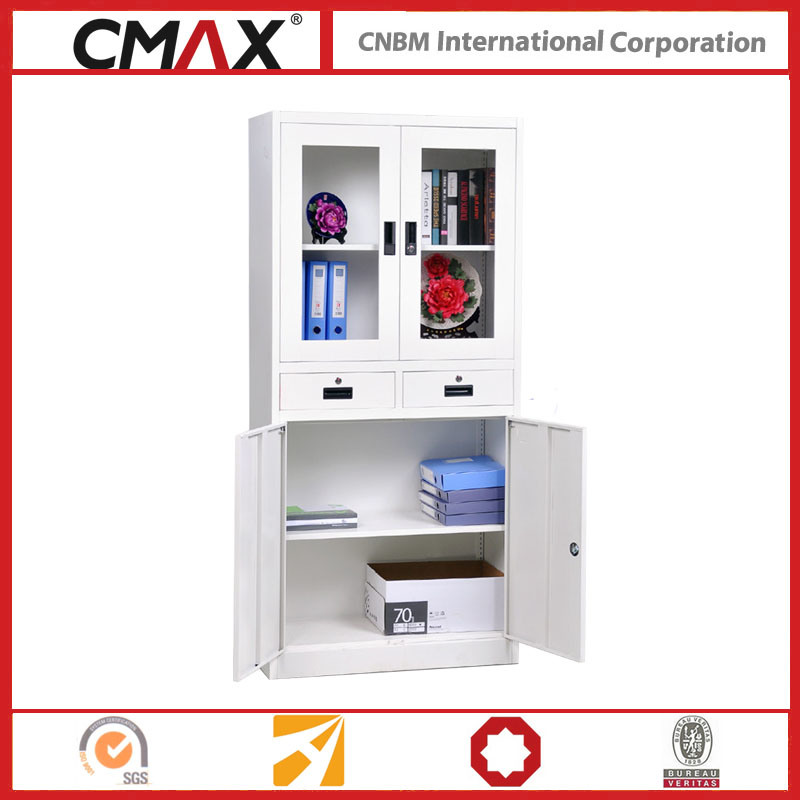 Filing Cabinet Full Height Cupboard with Drawer White Cmax-Sc007